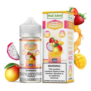 mango strawberry dragonfruit pod juice e-juice