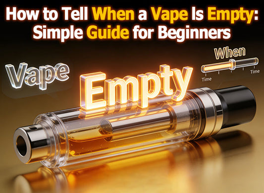 how to tell when a vape is empty: simple guide for beginners