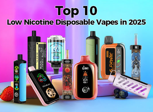 top 10 low nicotine disposable vapes in 2025