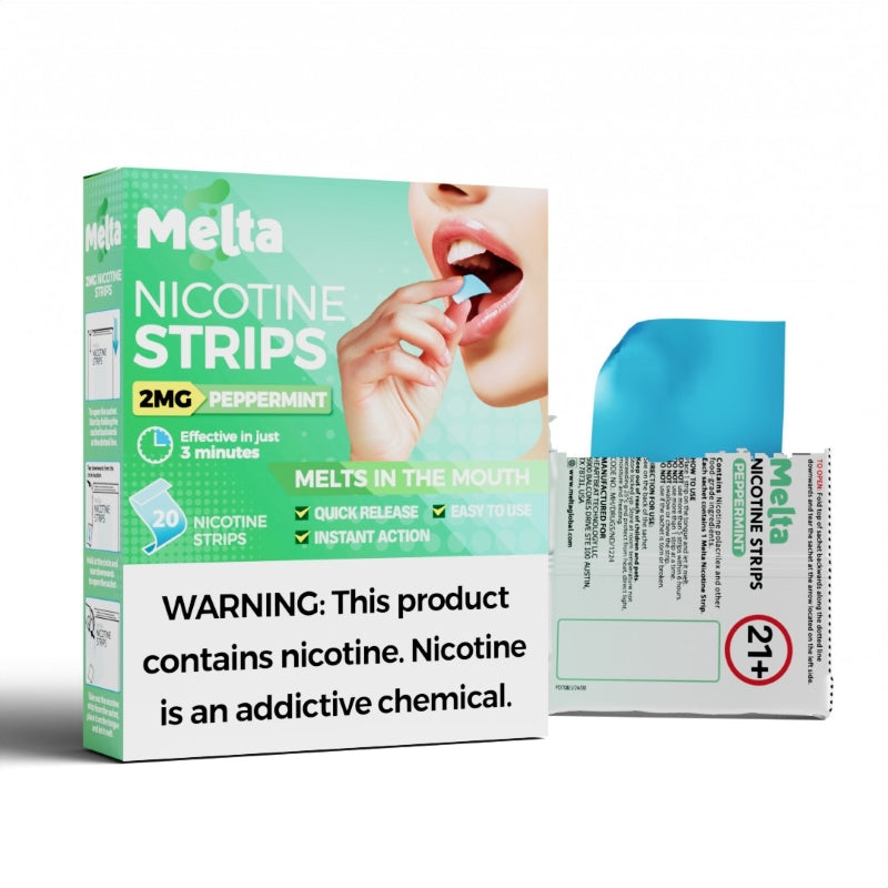 2mg peppermint melta nicotine strips