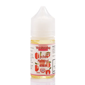 vapesourcing salt series lychee menthol e-juice 30ml