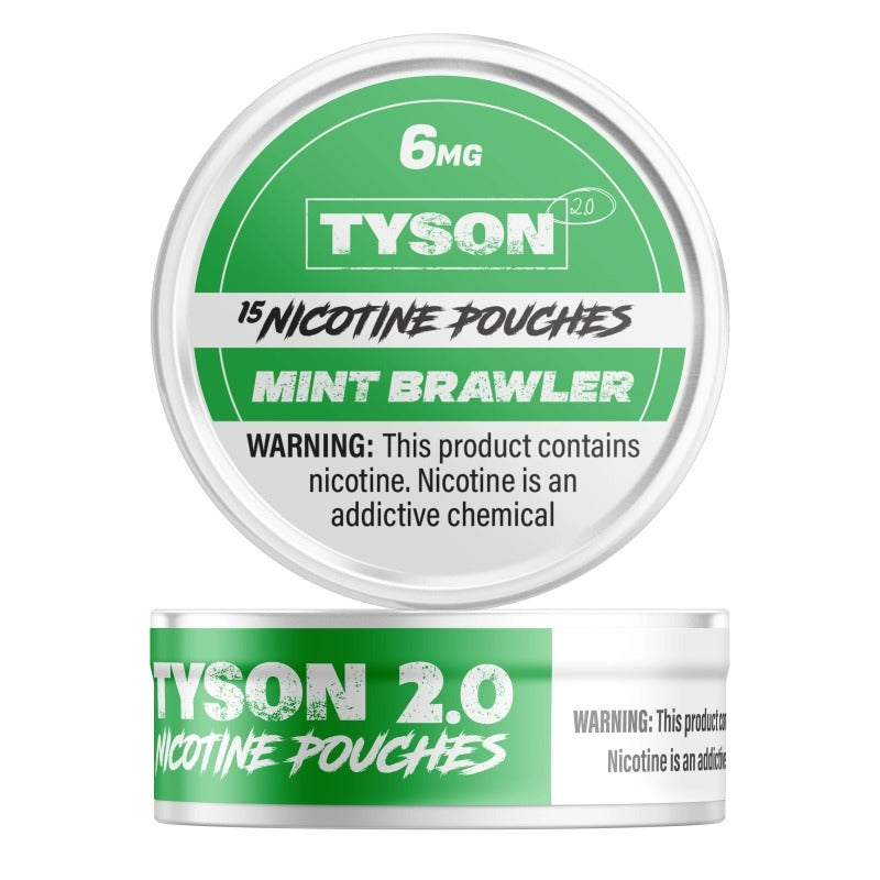 6mg mint brawler tyson 2.0 nicotine pouches