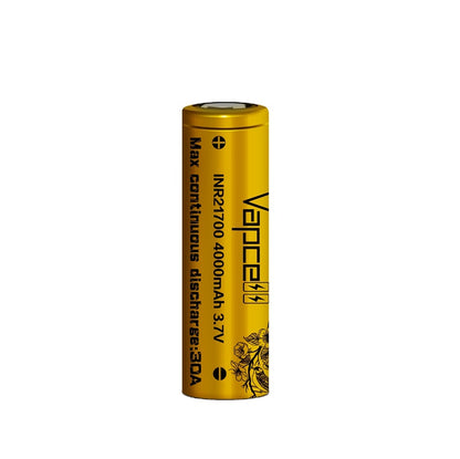 Vapcell INR 21700 Battery 3.7V 30A 4000mAh