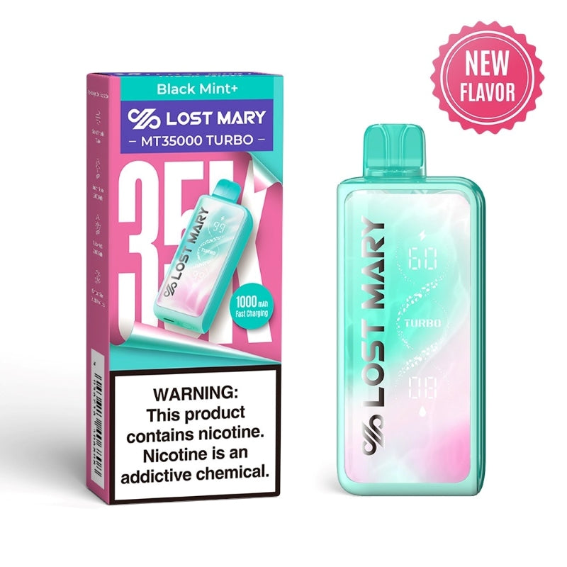 lost mary mt35000 turbo black mint