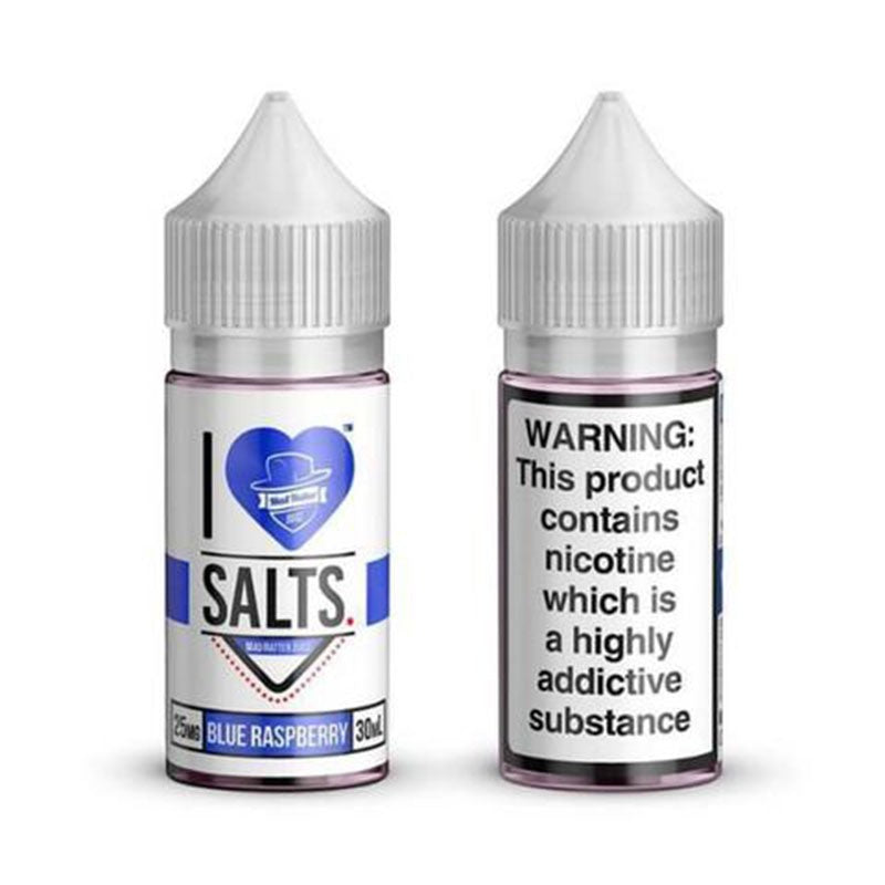 blue raspberry 25mg i love salts 30ml