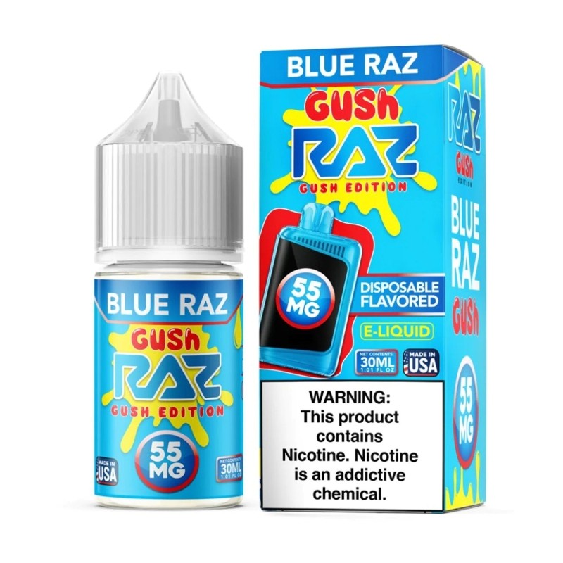 blue raz gush pod juice raz gush