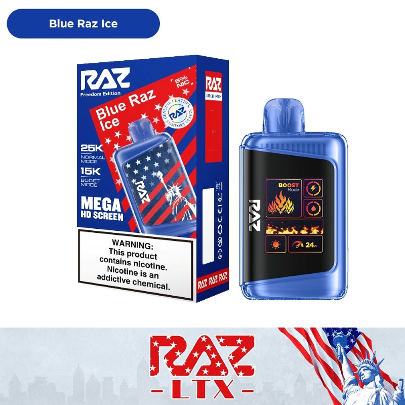 blue raz ice raz ltx 25k freedom edition