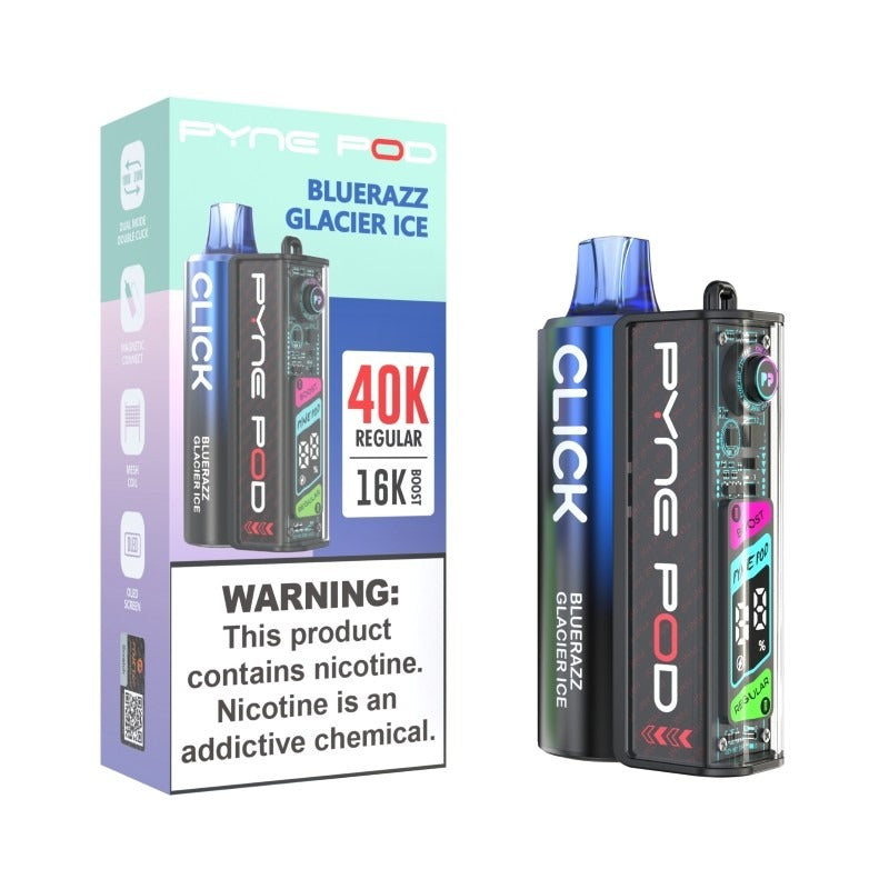 blue razz glacier ice pyne pod click 40k