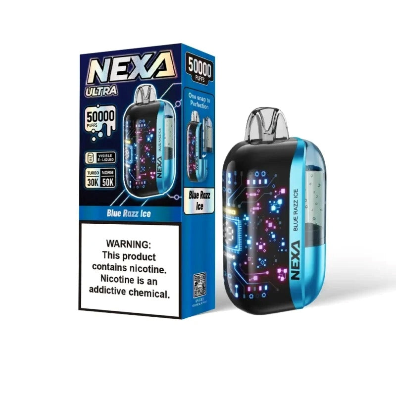 nexa ultra 50k blue razz ice