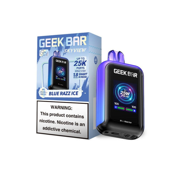 blue razz ice geek bar skyview