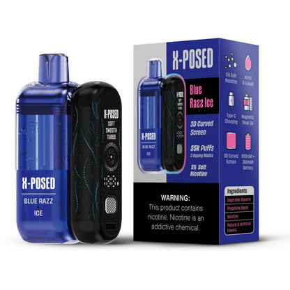 blue razz ice x-posed 35000