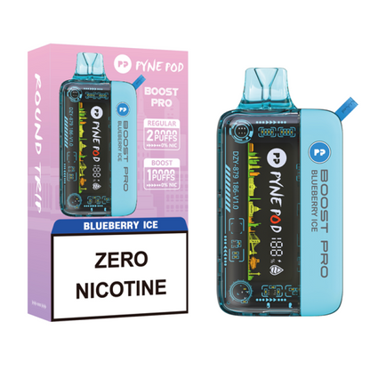 blueberry ice pyne pod boost pro 20000 zero nicotine