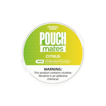 citrus mates brand pouchmate nicotine pouches 3mg