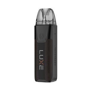 dark black leather vaporesso luxe xr max 80w pod kit