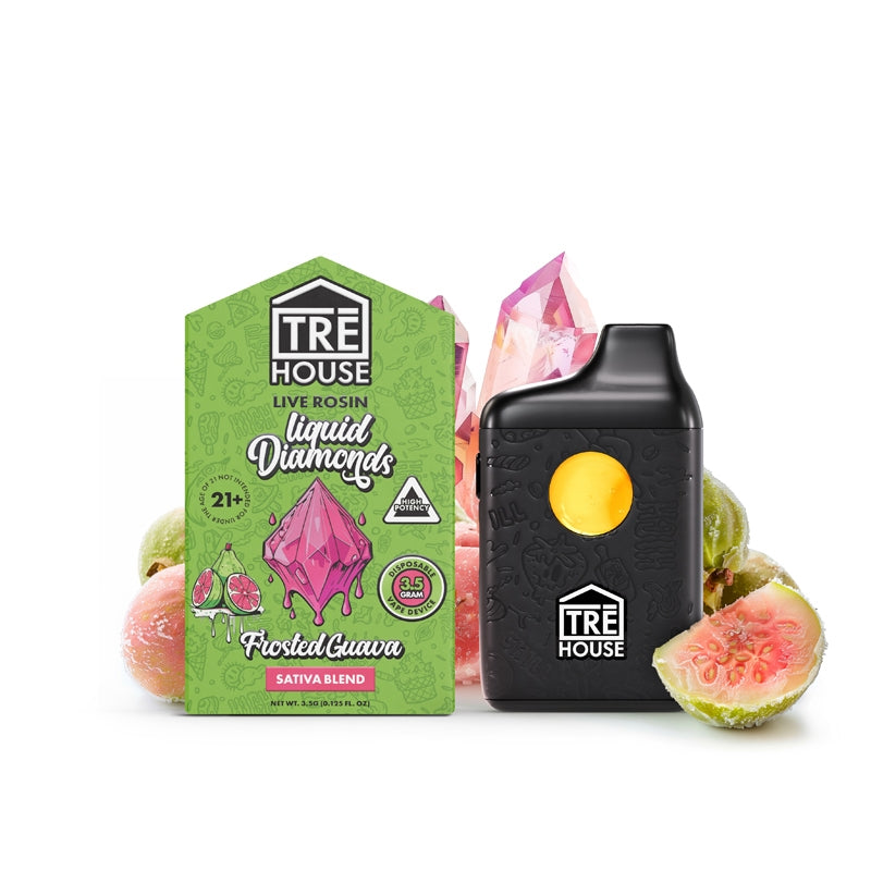 tre house live rosin liquid diamond frosted guava