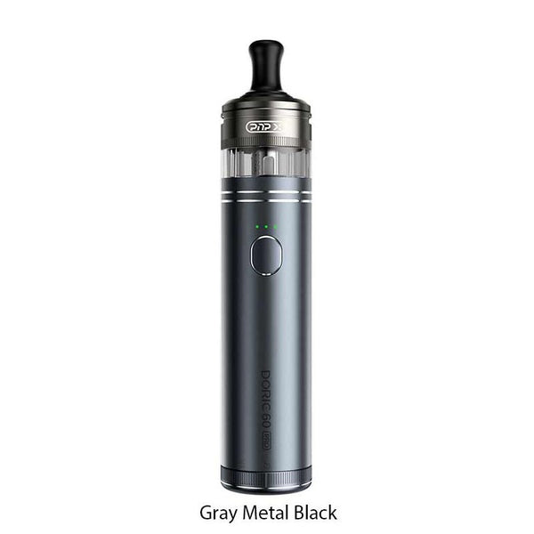 gray metal black voopoo doric 60 pro pod system