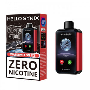 Hello Synix 30K Zero Nicotine Disposable Vape 28ml