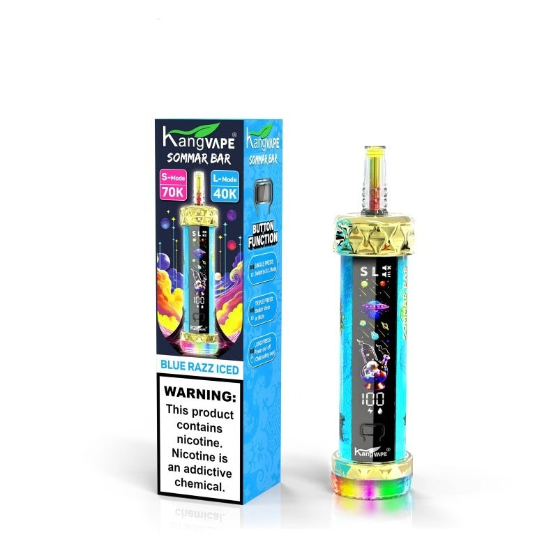kangvape sommar bar 70k blue razz iced