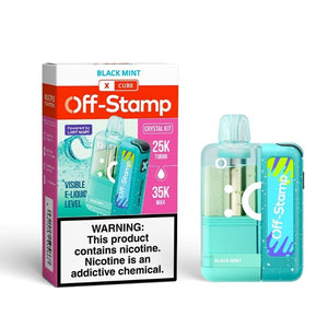 off-stamp x cube crystal cube 35k black mint