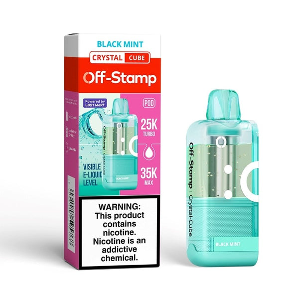 off-stamp x cube crystal cube 35k pod black mint