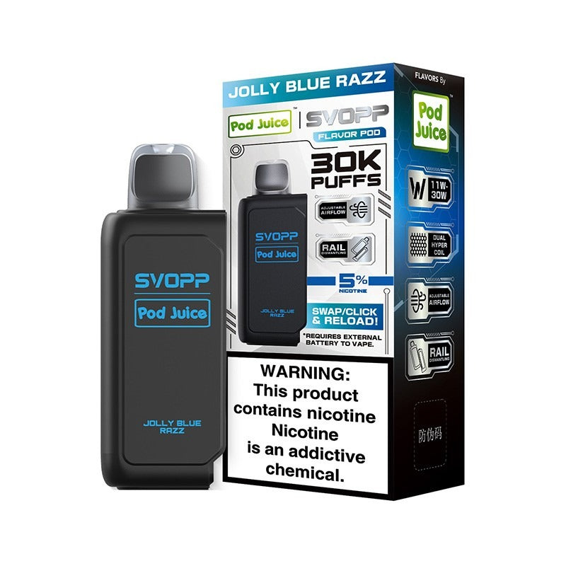 jolly blue razz oxbar svopp pod 35k