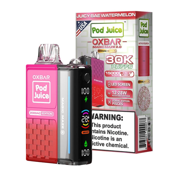 juicy bae watermelon oxbar magic maze 2 pod juice 30k
