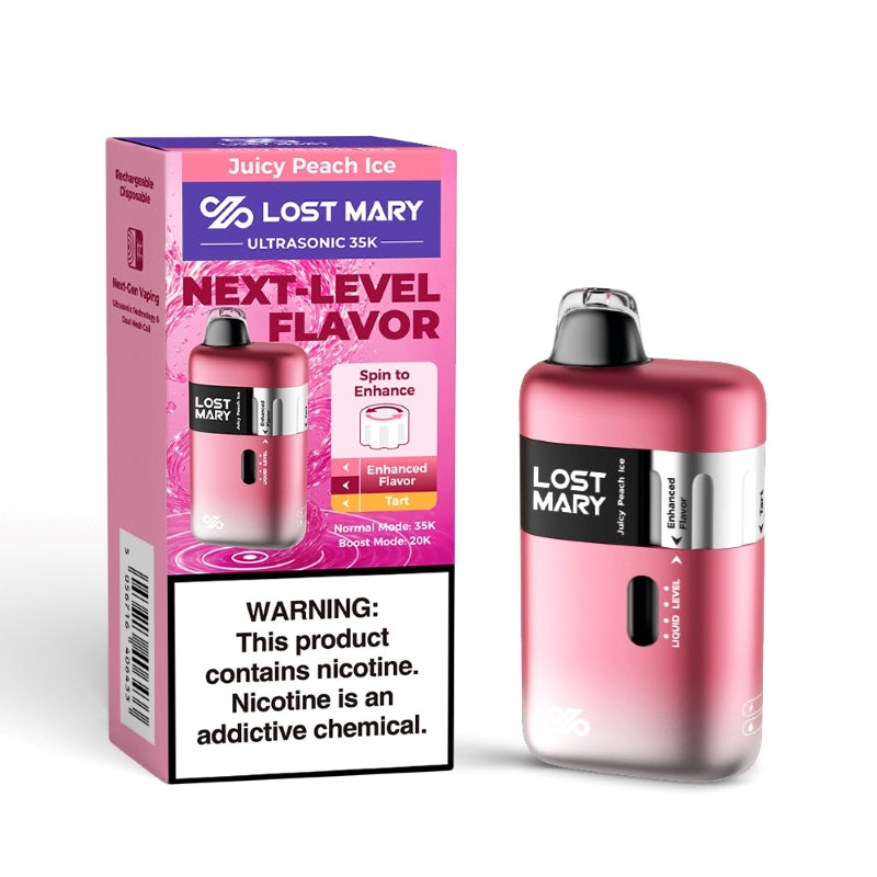 juicy peach ice lost mary ultrasonic 35k