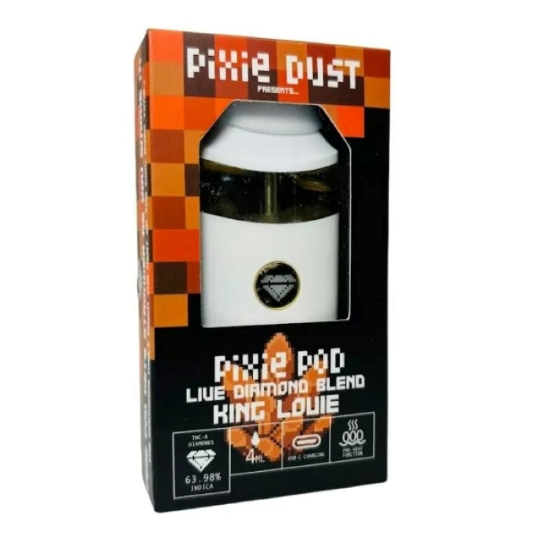 king louie pixie pod live diamond blend thc a