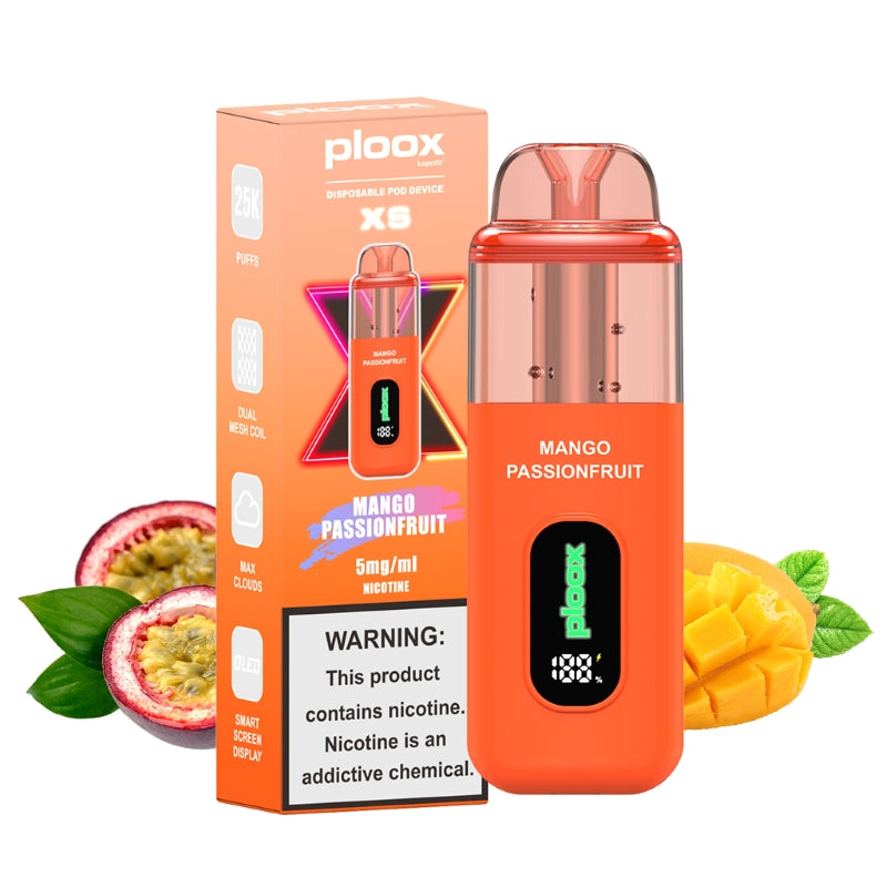 mango passion fruit ploox xs 25k vape