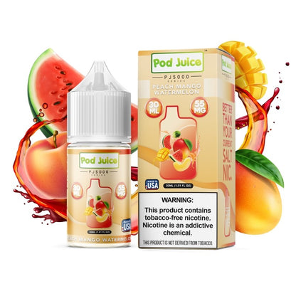 peach mango watermelon pod juice pj5000 series e-juice
