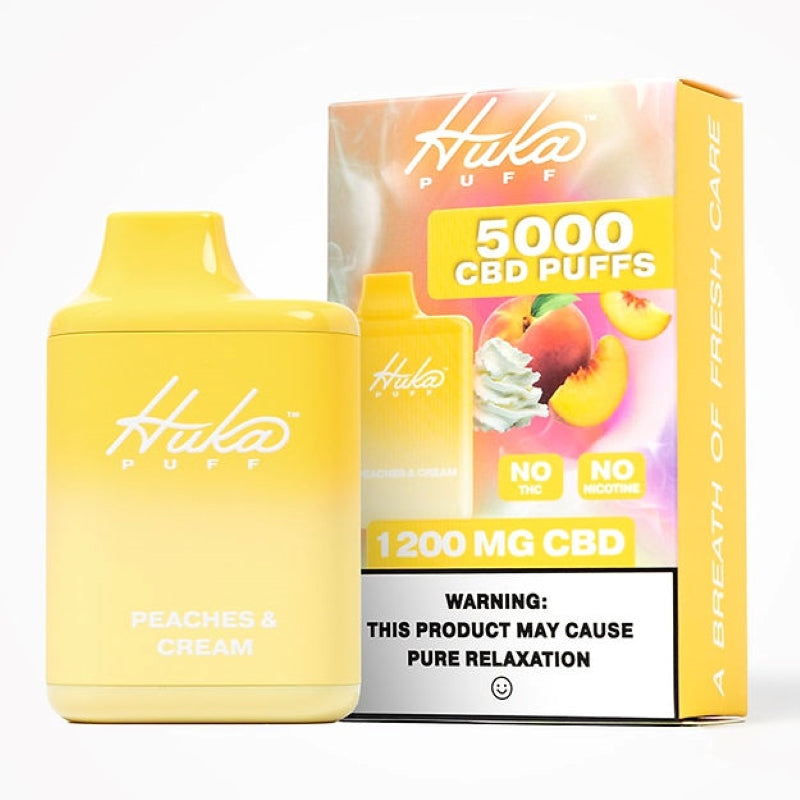 peaches cream huka puff cbd