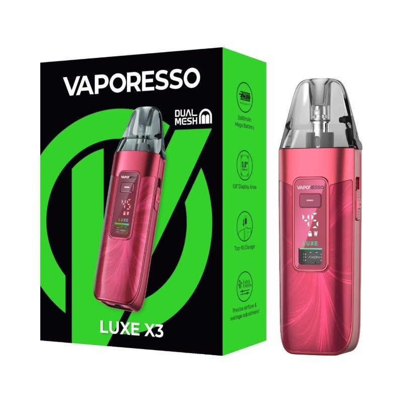sheer red vaporesso luxe x3