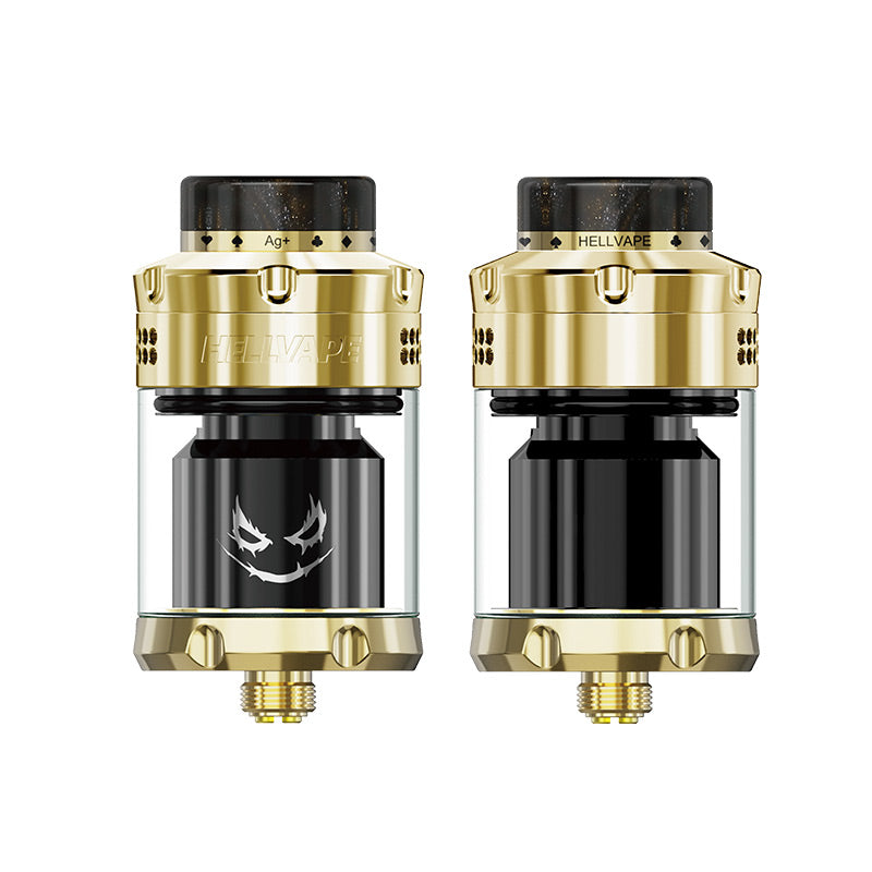 shiny gold black hellvape dead rabbit 3 rta joker edition