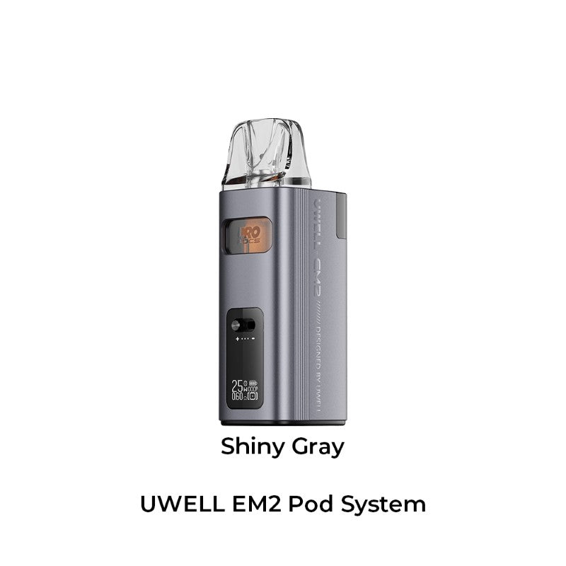 shiny gray uwell em2 pod system