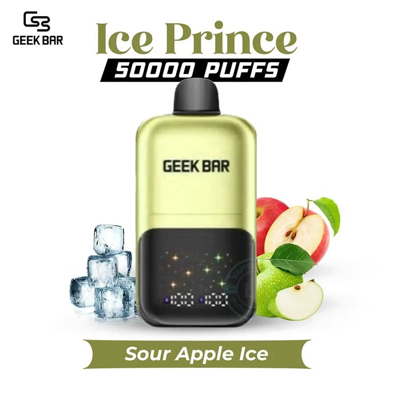 sour apple ice geek bar ice prince 50k