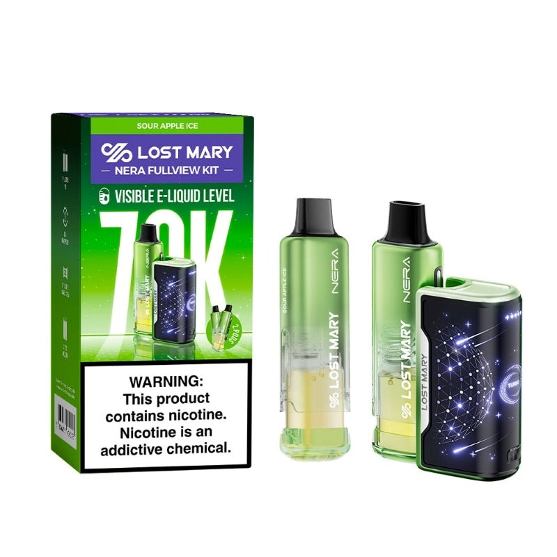 lost mary nera fullview 70k sour apple ice