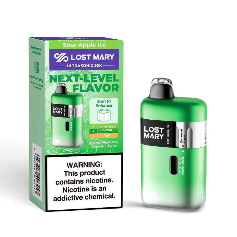 sour apple ice lost mary ultrasonic 35k
