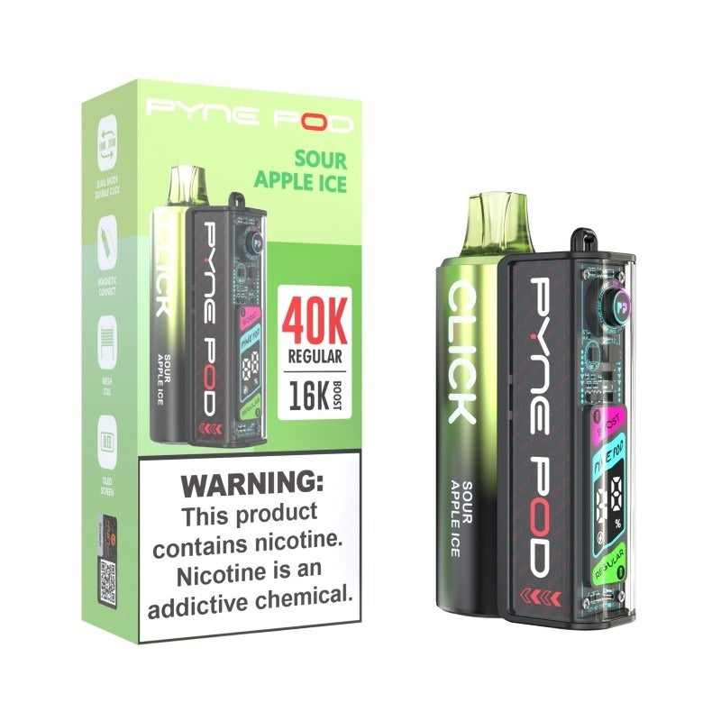 sour apple ice pyne pod click 40k