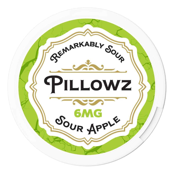 6mg pillowz tfn sour apple nicotine pouches