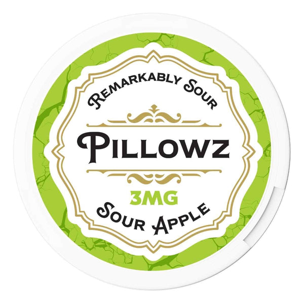 3mg pillowz tfn sour apple nicotine pouches