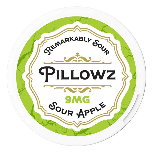 9mg pillowz tfn sour apple nicotine pouches