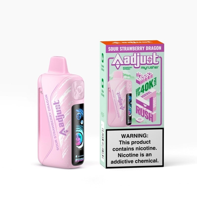 sour strawberry dragon adjust myrusher 40k vape
