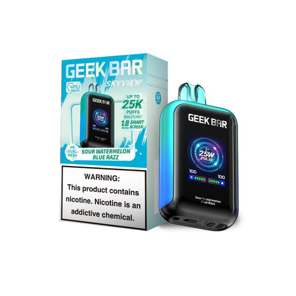 sour watermelon blue razz geek bar skyview