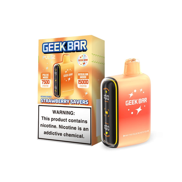 strawberry savers geek bar pulse 15k savers edition