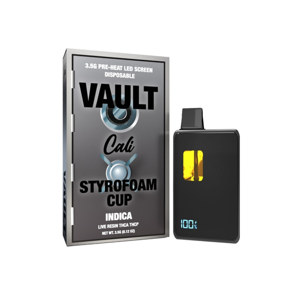 styrofoam cup cali extrax vault thc-a blend