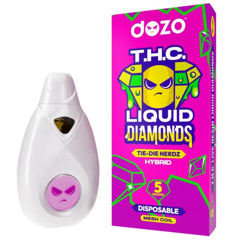 tie die nerdz dozo thc liquid diamonds