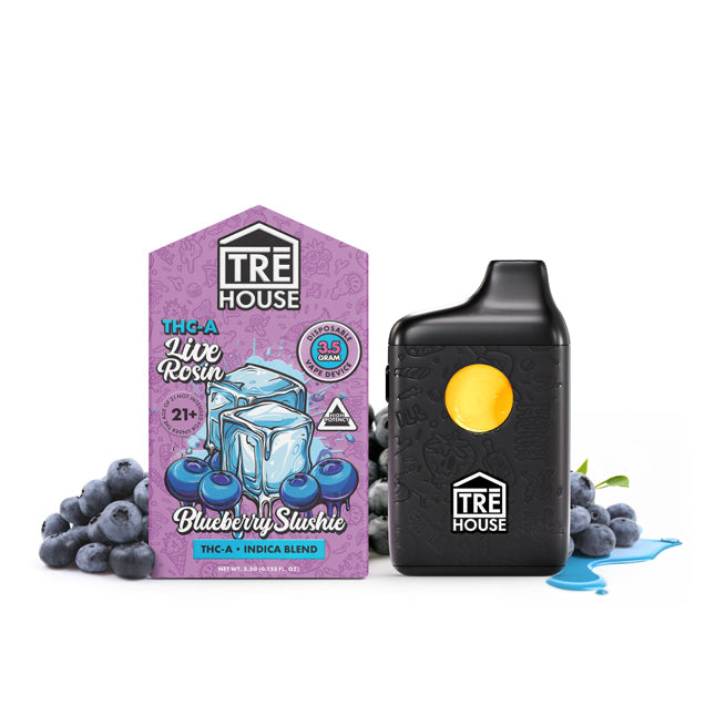 tre house live rosin thc-a blueberry slushie