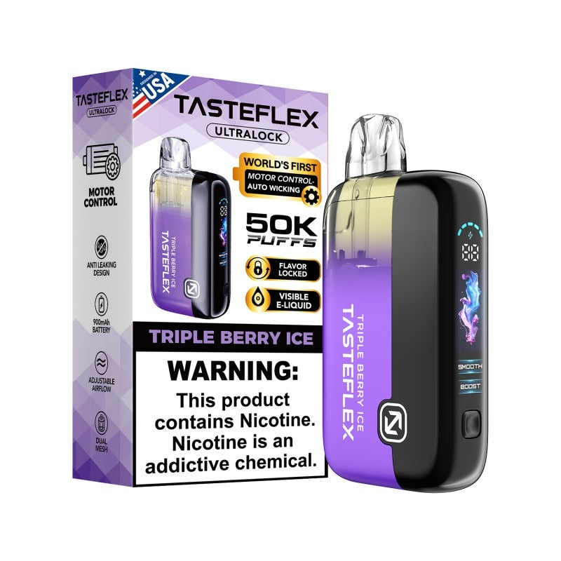 tasteflex ultralock 50000 triple berry ice