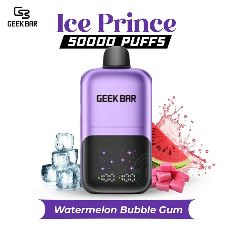 watermelon bubble gum ice geek bar ice prince 50k