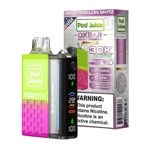 watermelon skitz oxbar magic maze 2 pod juice 30k